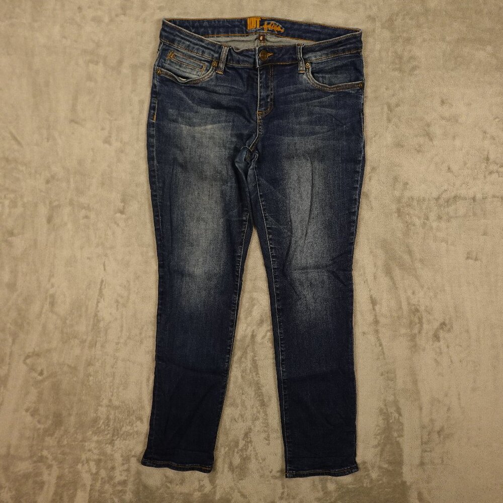 Kut from the Kloth jeans mid rise skinny women's 6 blue denim